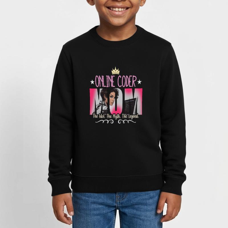 Online Coder Mom The Idol The Myth Web Developer Kinder Organic Sweatshirt Mini Changer von Stanley/Stella