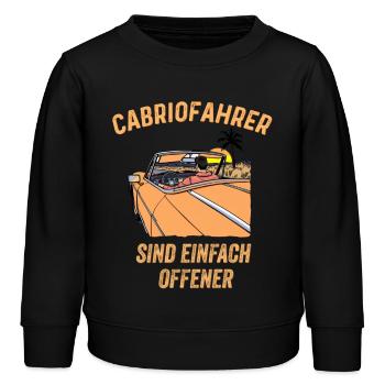 Cabriofahrer sind einfach offener Spruch Cabriolet - Kinder Organic Sweatshirt Mini Changer von Stanley/Stella - Schwarz - Vorne - AI Model Kid Male (0cm)