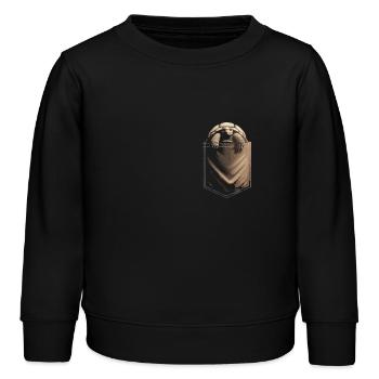Certains meilleurs amis ne disent jamais un mot, Sulcata - Sweat enfant bio Stanley/Stella - noir - Devant - AI Model Kid Male (0cm)