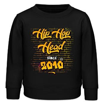 Hip-Hop Head Since 2010 - 15 Years of Pure Flow - Kids Organic Sweatshirt by Stanley/Stella - black - Front - AI Model Kid Male (0cm)