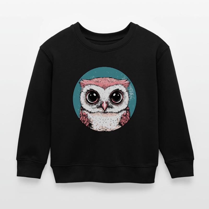 Große Augen Eule Kinder Organic Sweatshirt Mini Changer von Stanley/Stella
