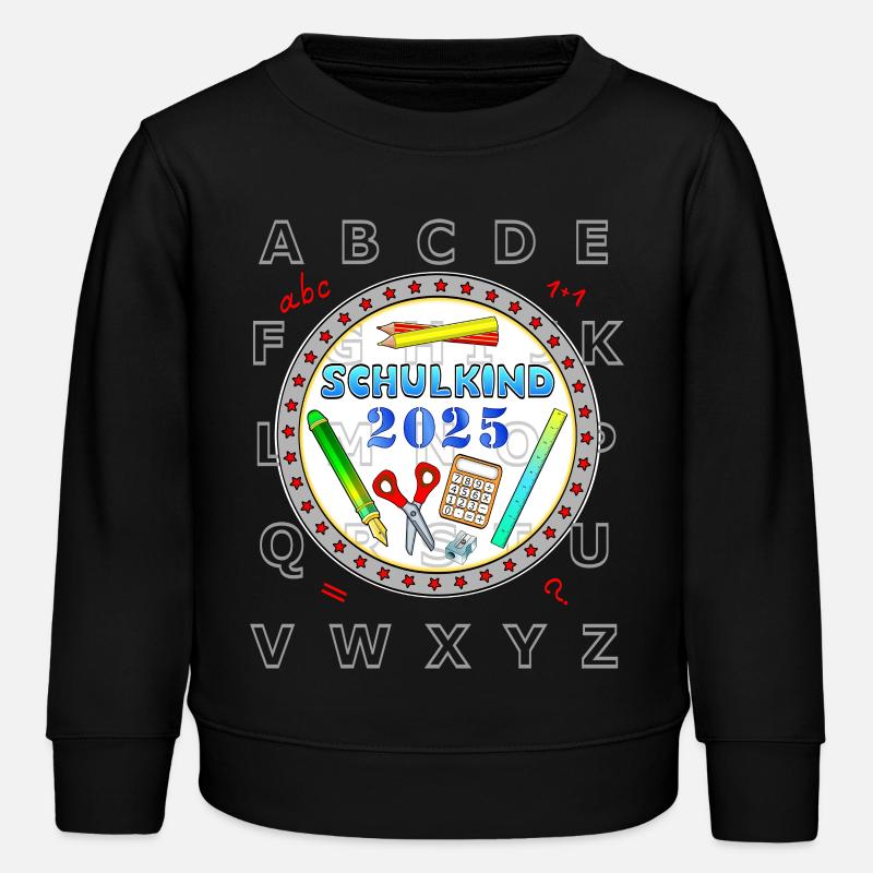Schulkind 2025 erste Klasse - Kinder Organic Sweatshirt Mini Changer von Stanley/Stella - Schwarz