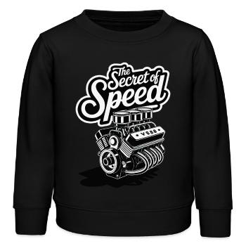 LE SECRET DE LA VITESSE - Sweat enfant bio Stanley/Stella - noir - Devant - AI Model Kid Male (0cm)
