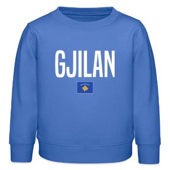 Gjilan, Kosovo - Sweat enfant bio Stanley/Stella - carolina blue - Devant - AI Model Kid Female (0cm)