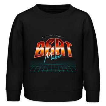 Beat Maker - Kinder Organic Sweatshirt Mini Changer von Stanley/Stella - Schwarz - Vorne - AI Model Kid Male (0cm)