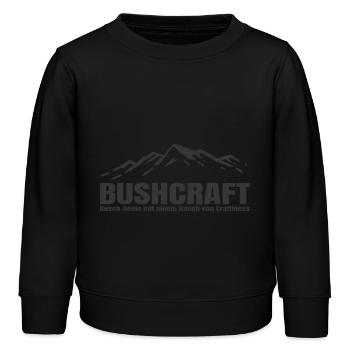 Bushcraft - Busch Genie mit einem Hauch von Crafti - Kinder Organic Sweatshirt Mini Changer von Stanley/Stella - Schwarz - Vorne - AI Model Kid Male (0cm)