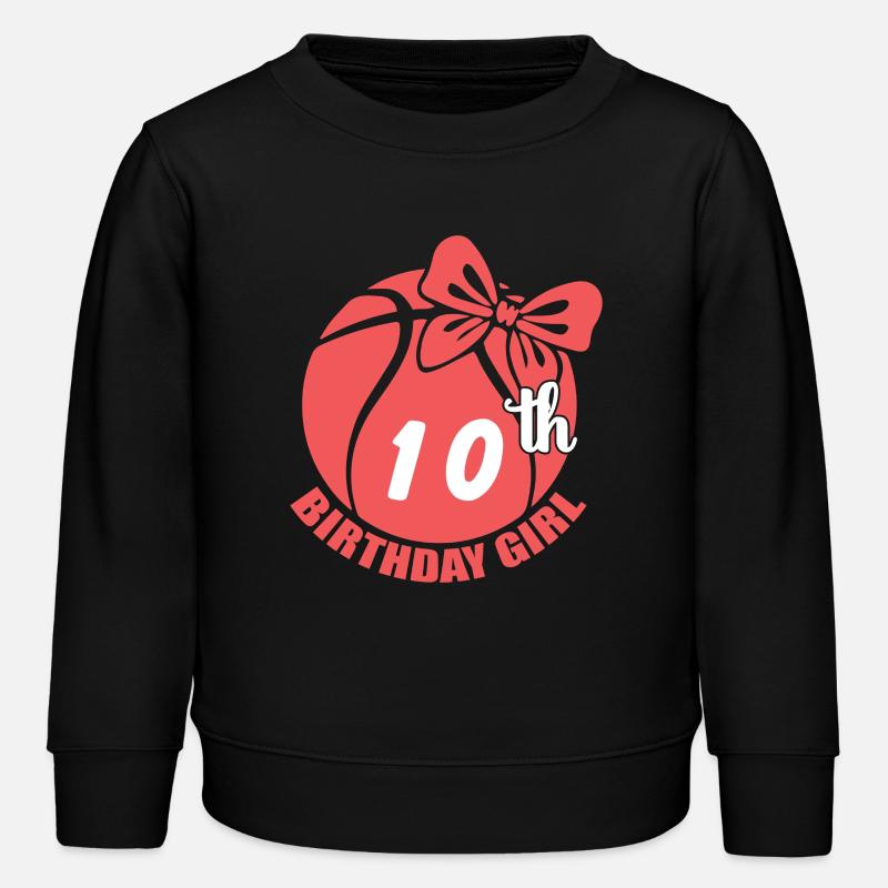 Basket-ball 10e anniversaire Basketteur - Sweat enfant bio Stanley/Stella - noir