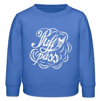 Puff Puff Pass - Kinder Organic Sweatshirt Mini Changer von Stanley/Stella - carolina Blue - Vorne - AI Model Kid Female (0cm)