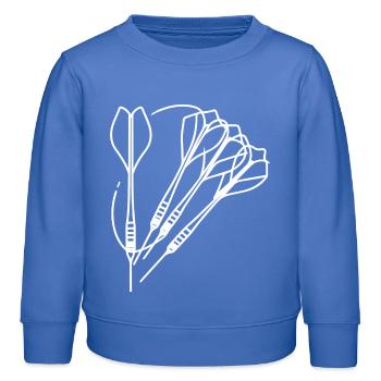 Dartpfeile Zeichnung - Kinder Organic Sweatshirt Mini Changer von Stanley/Stella - carolina Blue - Vorne - AI Model Kid Female (0cm)