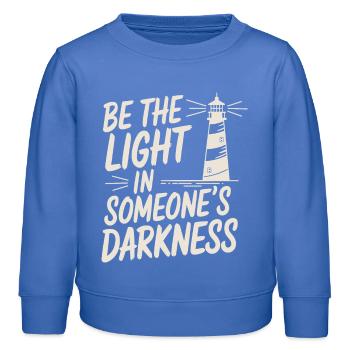 Leuchtturm motivierende Spruch - Positives Denken - Kinder Organic Sweatshirt Mini Changer von Stanley/Stella - carolina Blue - Vorne - AI Model Kid Female (0cm)