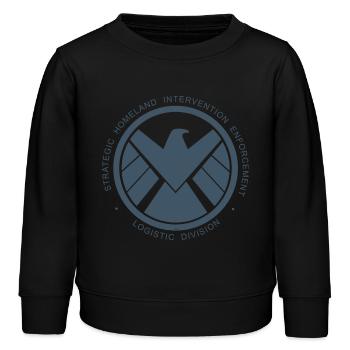 Emblème d’Iron Man des Avengers Stark Industries - Sweat enfant bio Stanley/Stella - noir - Devant - AI Model Kid Male (0cm)