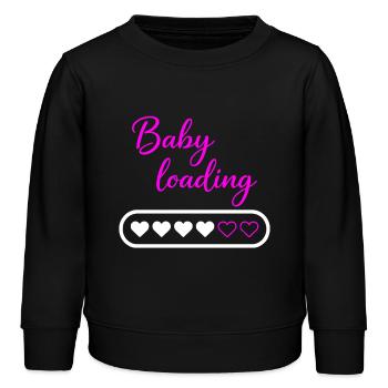 Chargement de bébé - Sweat enfant bio Stanley/Stella - noir - Devant - AI Model Kid Male (0cm)