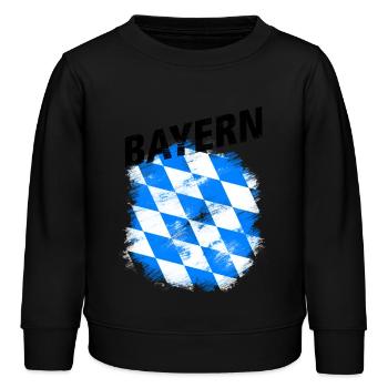 Bayern - Kinder Organic Sweatshirt Mini Changer von Stanley/Stella - Schwarz - Vorne - AI Model Kid Male (0cm)