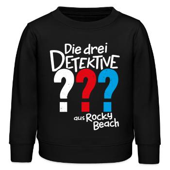 Die Drei ??? Kids aus Rocky Beach - Kinder Organic Sweatshirt Mini Changer von Stanley/Stella - Schwarz - Vorne - AI Model Kid Male (0cm)