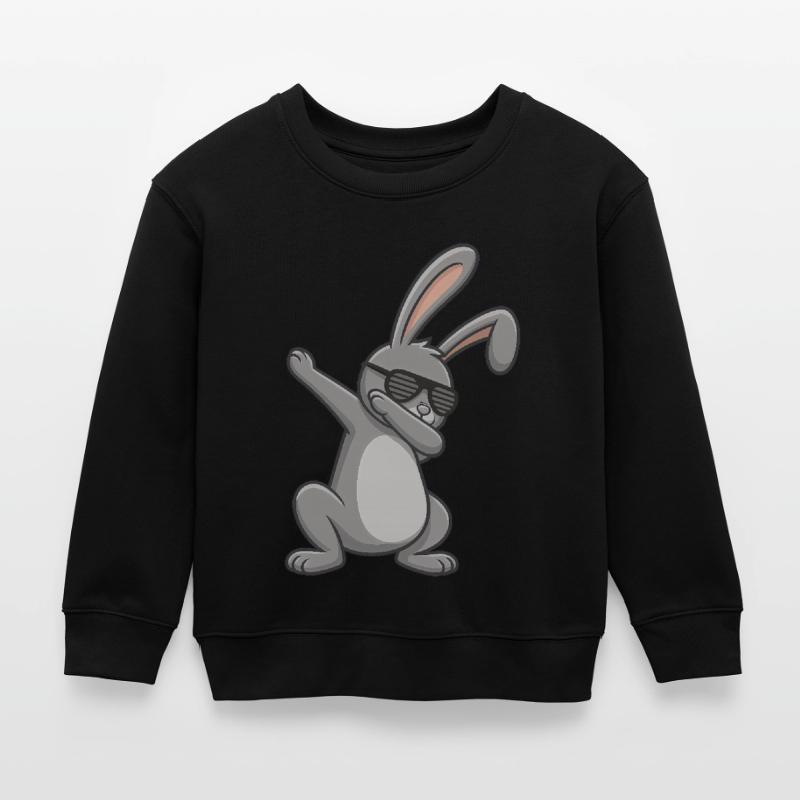 Easter Bunny Dab Easter Kids Organic Sweatshirt by Stanley/Stella