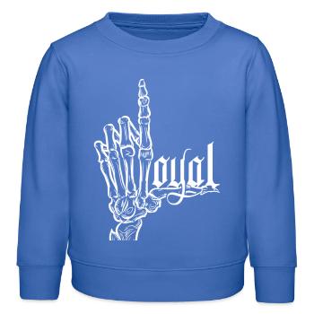 Crâne de hors-la-loi Gangs d’autoroutes Mort de motard - Sweat enfant bio Stanley/Stella - carolina blue - Devant - AI Model Kid Female (0cm)
