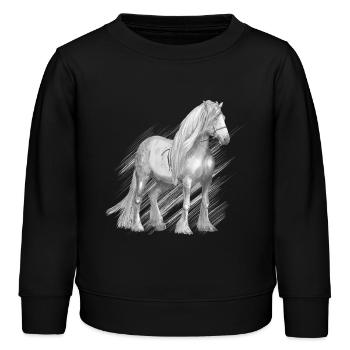 Cold-blood horse - Sweat enfant bio Stanley/Stella - noir - Devant - AI Model Kid Male (0cm)