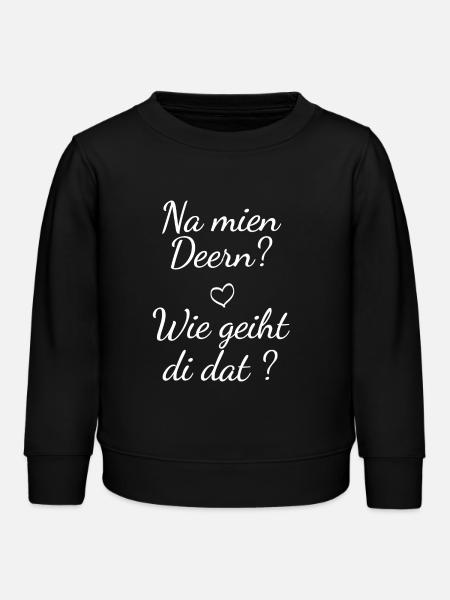 na mien deern - Kinder Organic Sweatshirt Mini Changer von Stanley/Stella - Schwarz