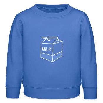 Lait - Sweat enfant bio Stanley/Stella - carolina blue - Devant - AI Model Kid Female (0cm)