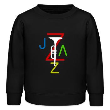 jazz - Sweat enfant bio Stanley/Stella - noir - Devant - AI Model Kid Male (0cm)