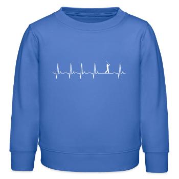Golf | Golfspieler | Golfplatz - Kinder Organic Sweatshirt Mini Changer von Stanley/Stella - carolina Blue - Vorne - AI Model Kid Female (0cm)