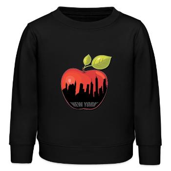 BIG APPLE - Kinder Organic Sweatshirt Mini Changer von Stanley/Stella - Schwarz - Vorne - AI Model Kid Male (0cm)