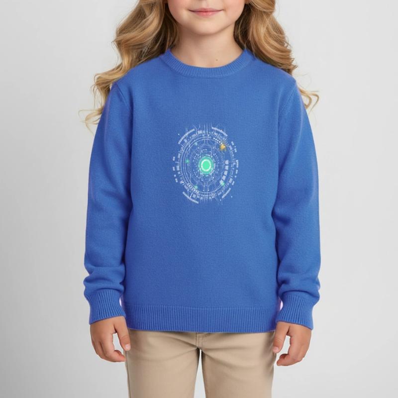 nerd CPU core computer code pc platine raumschiff Kinder Organic Sweatshirt Mini Changer von Stanley/Stella