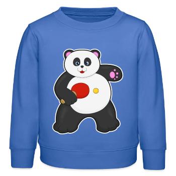 Panda Tischtennis Tischtennisschläger - Kinder Organic Sweatshirt Mini Changer von Stanley/Stella - carolina Blue - Vorne - AI Model Kid Female (0cm)