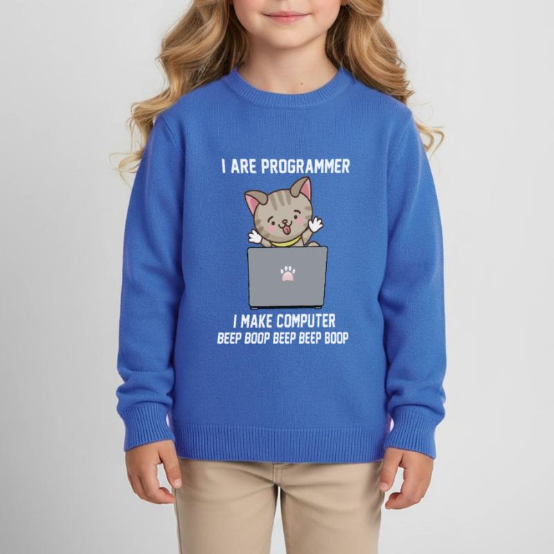 Programmer Kids Organic Sweatshirt by Stanley/Stella