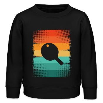 Tischtennisschläger - Kinder Organic Sweatshirt Mini Changer von Stanley/Stella - Schwarz - Vorne - AI Model Kid Male (0cm)