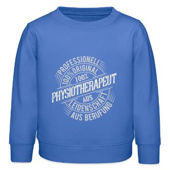 Physiotherapeut - Kinder Organic Sweatshirt Mini Changer von Stanley/Stella - carolina Blue - Vorne - AI Model Kid Female (0cm)