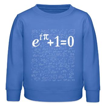 Identité dEuler Math plus belle équation - Sweat enfant bio Stanley/Stella - carolina blue - Devant - AI Model Kid Female (0cm)