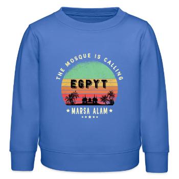 Marsa Alam Ägypten Moschee Design - Kinder Organic Sweatshirt Mini Changer von Stanley/Stella - carolina Blue - Vorne - AI Model Kid Female (0cm)