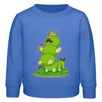 Couronne de chenille - Sweat enfant bio Stanley/Stella - carolina blue - Devant - AI Model Kid Female (0cm)