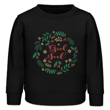 Merry Christmas T-Shirt God Jul Merry Christmas - Kids Organic Sweatshirt by Stanley/Stella - black - Front - AI Model Kid Male (0cm)
