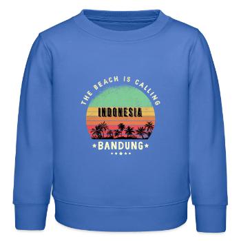 Bandung Indonesien Strand Design - Kinder Organic Sweatshirt Mini Changer von Stanley/Stella - carolina Blue - Vorne - AI Model Kid Female (0cm)