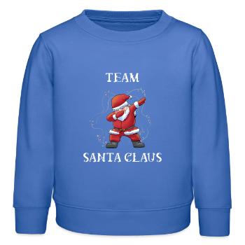 Équipe Santa Claus - Sweat enfant bio Stanley/Stella - carolina blue - Devant - AI Model Kid Female (0cm)