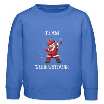 Équipe Santa Claus - Sweat enfant bio Stanley/Stella - carolina blue - Devant - AI Model Kid Female (0cm)