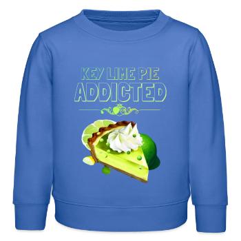 Accro au gâteau au citron vert - Sweat enfant bio Stanley/Stella - carolina blue - Devant - AI Model Kid Female (0cm)