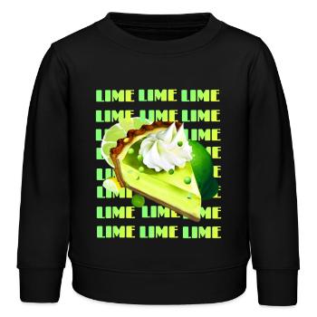 Tarte au citron vert clé - Sweat enfant bio Stanley/Stella - noir - Devant - AI Model Kid Male (0cm)