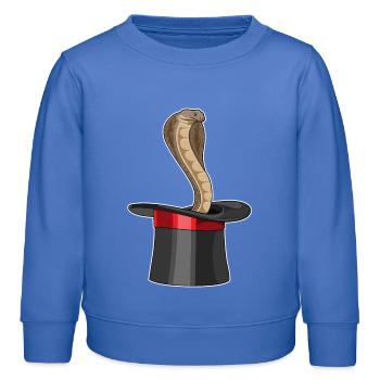 Cylindre Snake Wizard - Sweat enfant bio Stanley/Stella - carolina blue - Devant - AI Model Kid Female (0cm)