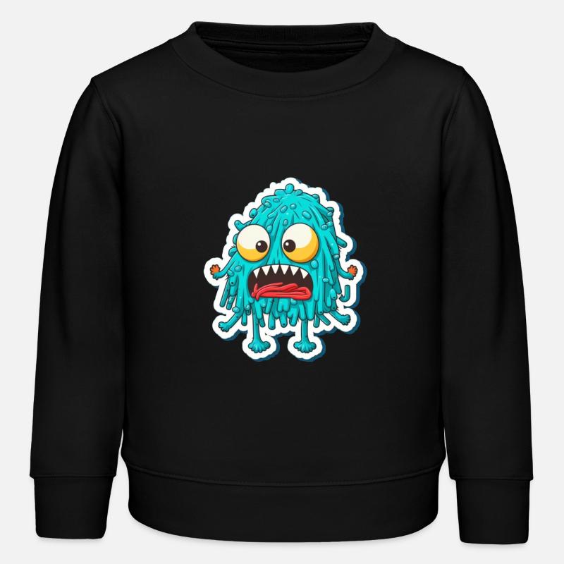 Monstre spaghetti - Sweat enfant bio Stanley/Stella - noir