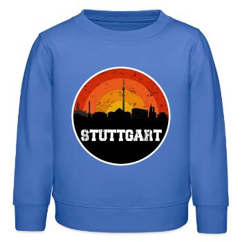 Stuttgart Skyline - Sweat enfant bio Stanley/Stella - carolina blue - Devant - AI Model Kid Female (0cm)