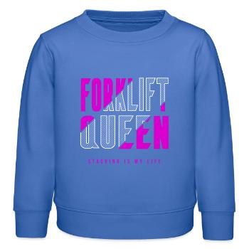 Gabelstapler Königin - Kinder Organic Sweatshirt Mini Changer von Stanley/Stella - carolina Blue - Vorne - AI Model Kid Female (0cm)