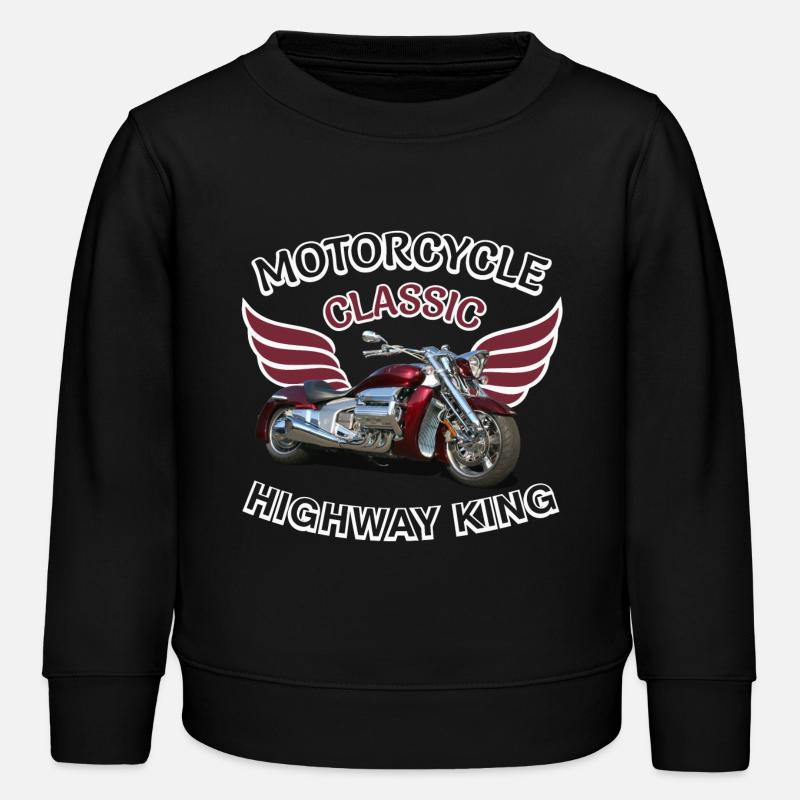 Classic Biker Vintage Retro Moto Speed Demon - Sweat enfant bio Stanley/Stella - noir