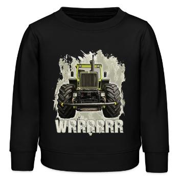 MB trac wrrrrrr - Kinder Organic Sweatshirt Mini Changer von Stanley/Stella - Schwarz - Vorne - AI Model Kid Male (0cm)