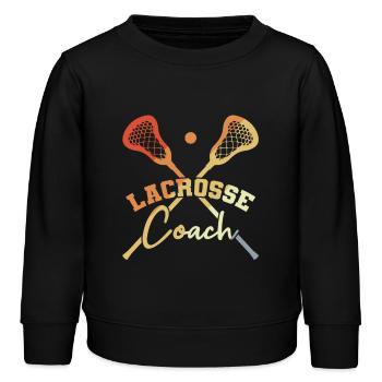Lacrosse Trainer - Kinder Organic Sweatshirt Mini Changer von Stanley/Stella - Schwarz - Vorne - AI Model Kid Male (0cm)