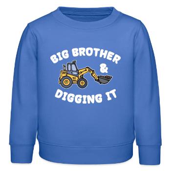 Geschwister Bruderherz Statement Großer Bruder - Kinder Organic Sweatshirt Mini Changer von Stanley/Stella - carolina Blue - Vorne - AI Model Kid Female (0cm)