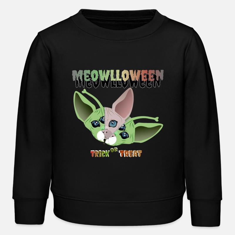 Masque extraterrestre chat sphinx - Sweat enfant bio Stanley/Stella - noir