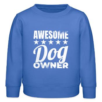Propriétaire de chien - Sweat enfant bio Stanley/Stella - carolina blue - Devant - AI Model Kid Female (0cm)
